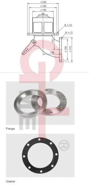 Adr Aluminum Pneumatic Bottom Valve Emergency Foot Valve